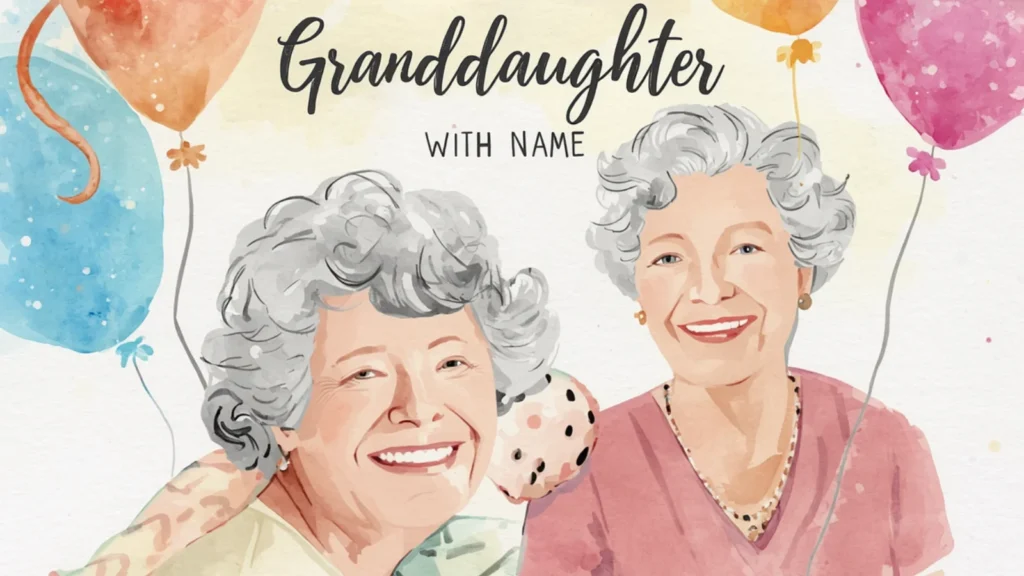 Birthday Wishes For Granddaughter With Name From Grandma