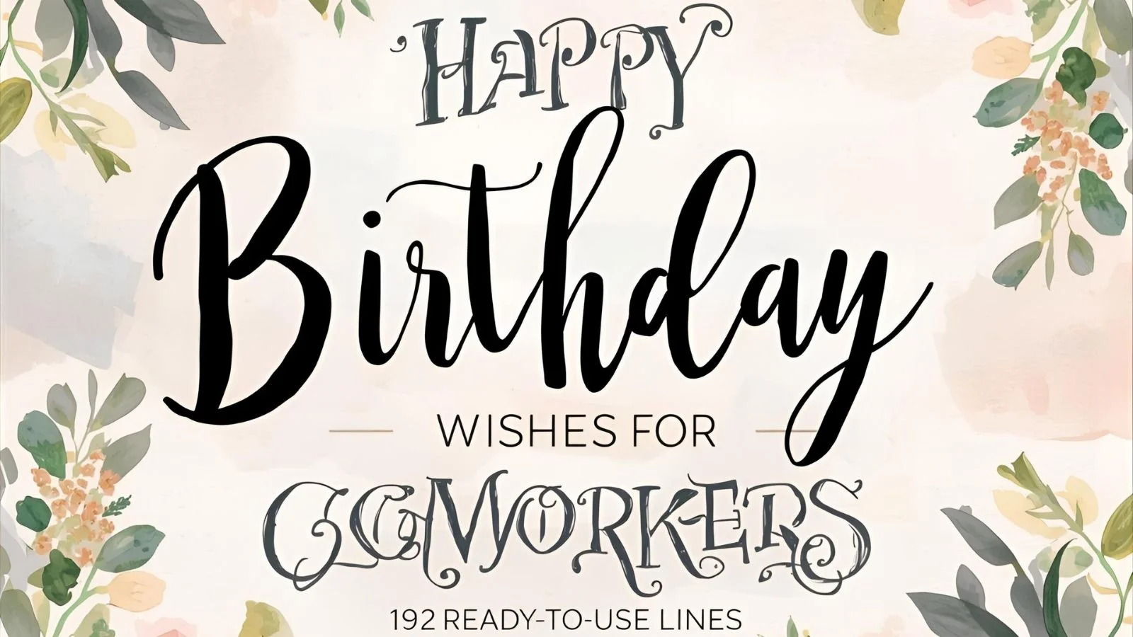 Birthday card on a tidy workspace beside coffee and laptop.