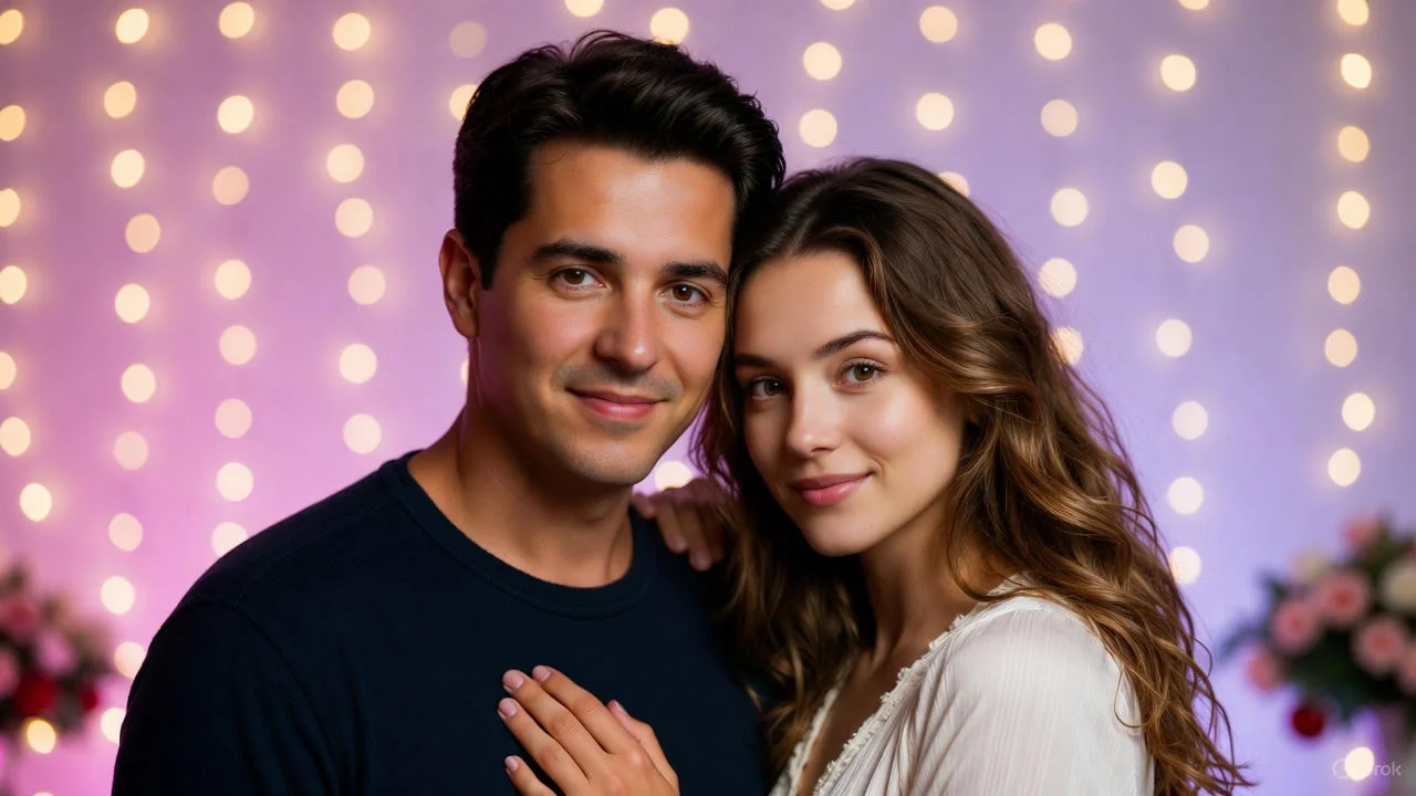 Warm family anniversary setup with card for brother and sister-in-law.