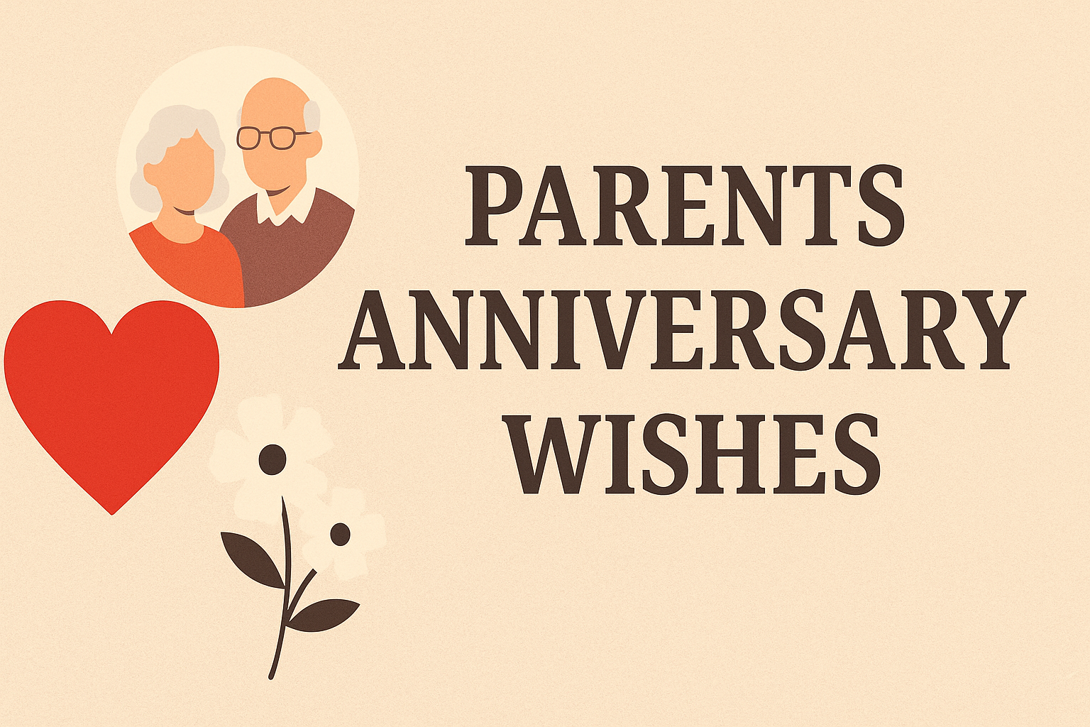 : Parents celebrating an anniversary at home with their grown children.