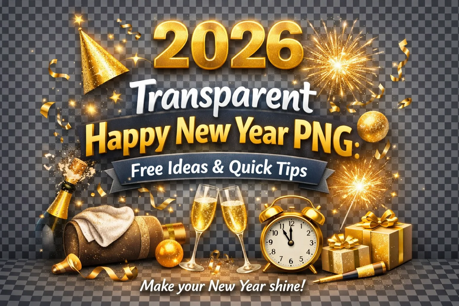 Transparent Happy New Year PNG