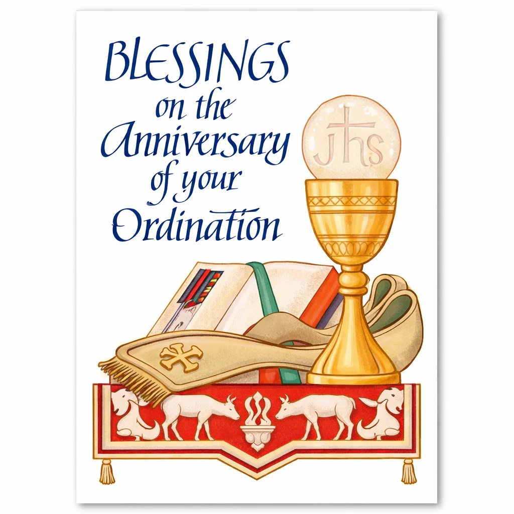 Blank card and pen on a quiet church table.