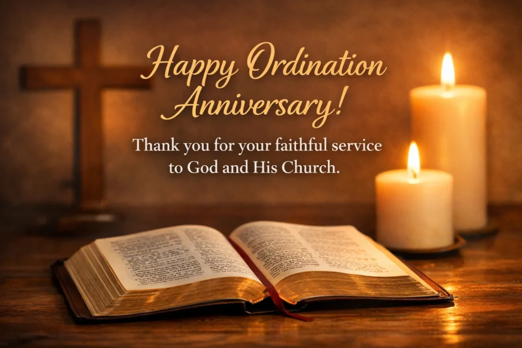 Thank you for your faithful service to God and His Church.