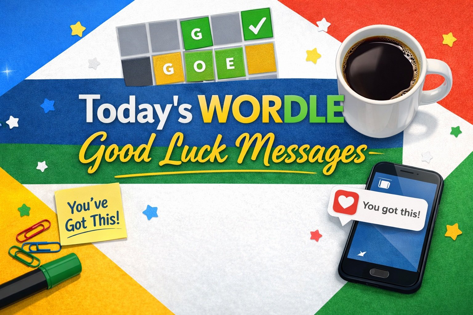 Today’s Wordle Good Luck Messages Feature Image