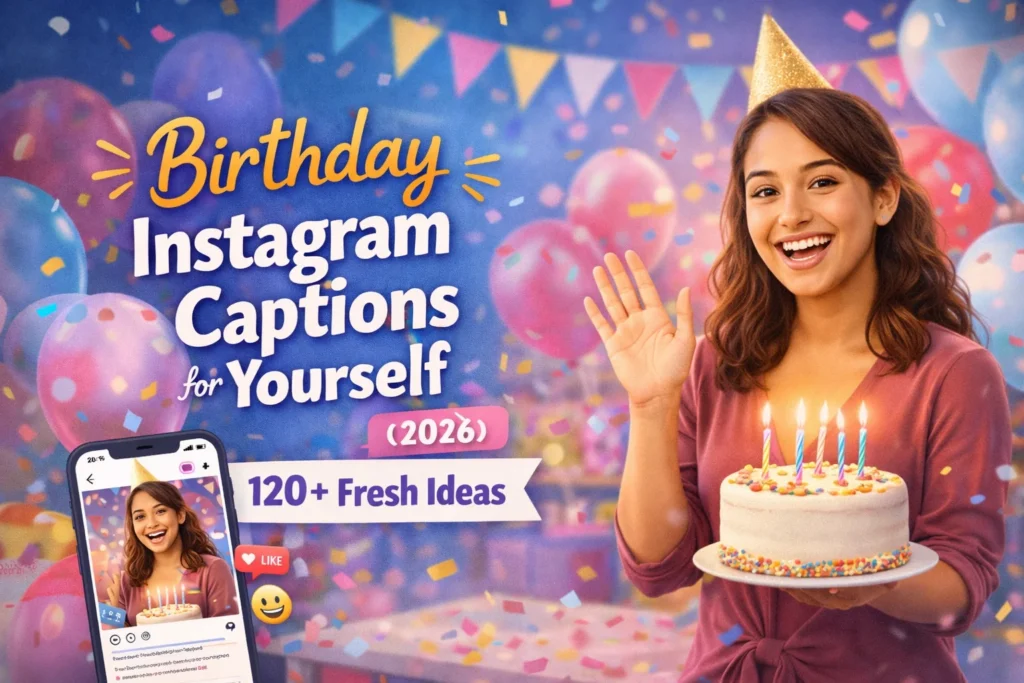 Birthday Instagram Captions for Yourself (2026)
120+ Fresh Ideas