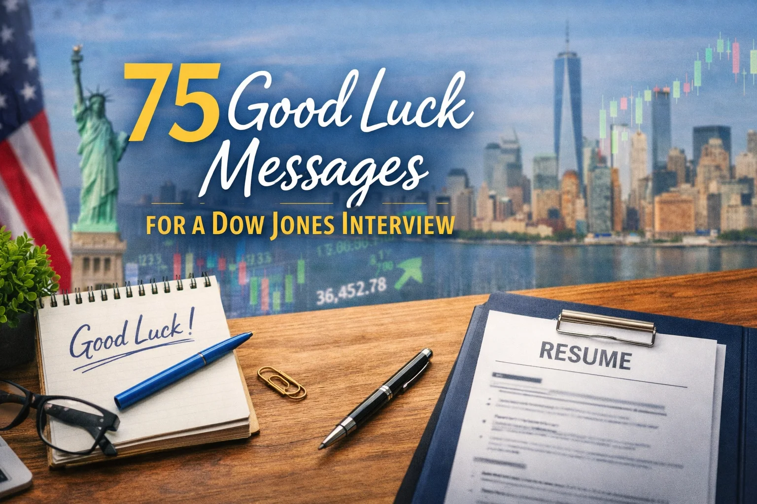 75 Good Luck Messages for a Dow Jones Interview