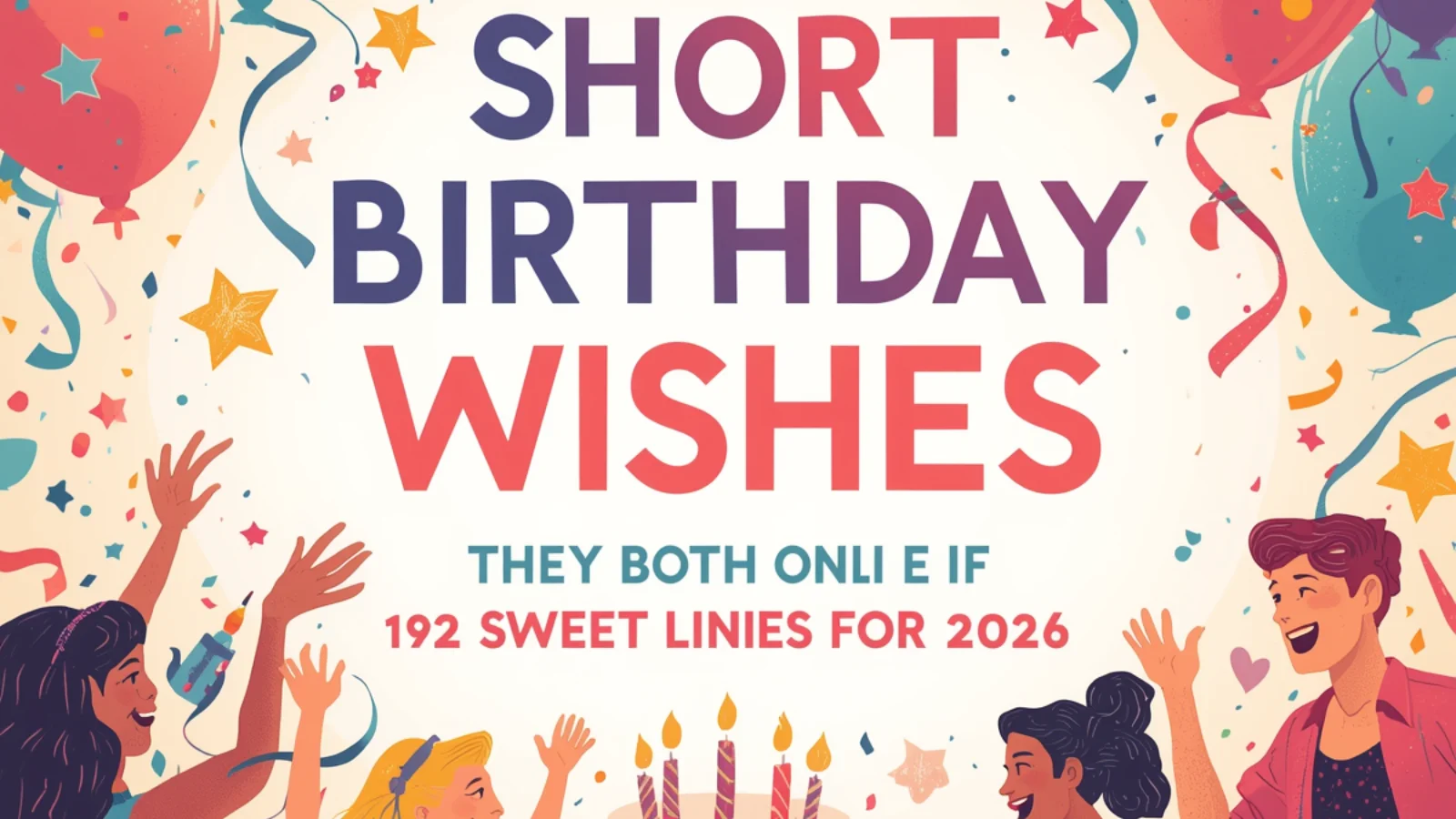 Short Birthday Wishes: 192 Sweet Lines for 2026